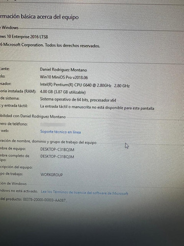 All In One Hp Pro 4300 Pentium Dual Ram4gb Ddr3 Hdd500gb (Reacondicionado)