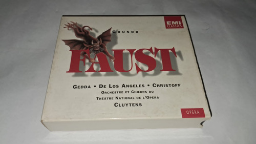 Cd Opera Fausto : Gounod. Gedda, De Los Angeles... Estandar (Usado)