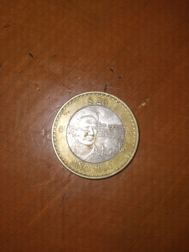 Moneda De 20 Pesos Año 2000