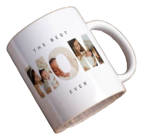 Taza Mamá Con Fondo Y Asa De Color Personalizada Rosa Mom