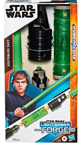 Sable De Luz Forja Kyber Hasbro Luke Skywalker Verde
