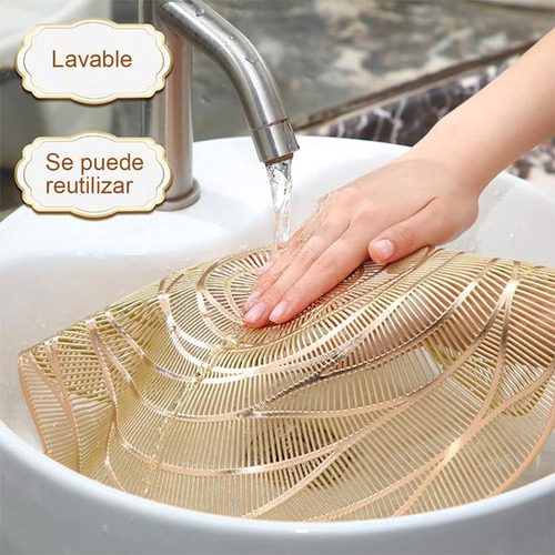 8pcs Mantel Individual Posavasos Patron Tapetes Mesa Redondo