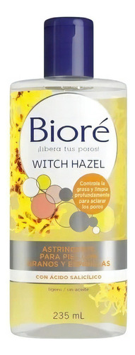 Astringente Facial Bioré Witch Hazel Anti Acné 235 Ml