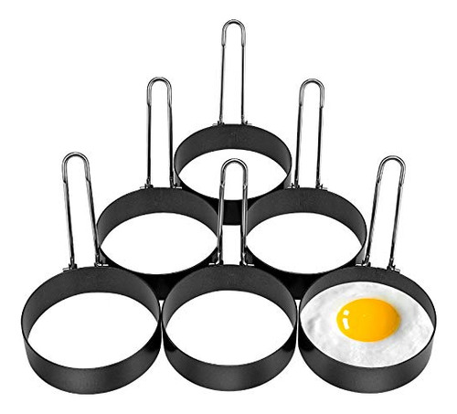 Paquete De 6 Anillos Para Huevos, Anillos Redondos De Acero