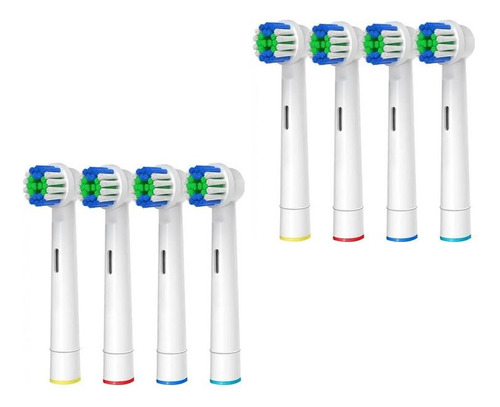 8 Cabezales Repuesto Cepillo Compatible Con Oral B Braun Vit