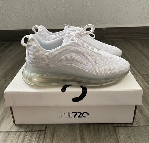 Tenis Air Max 720 Blancos Talla 25.5 Cm Triple White Valvula