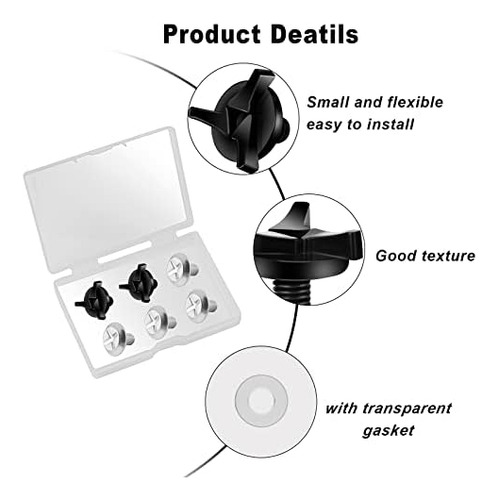 Aiex 7 Tornillos Para Casco De Motocicleta, Tornillos Para V