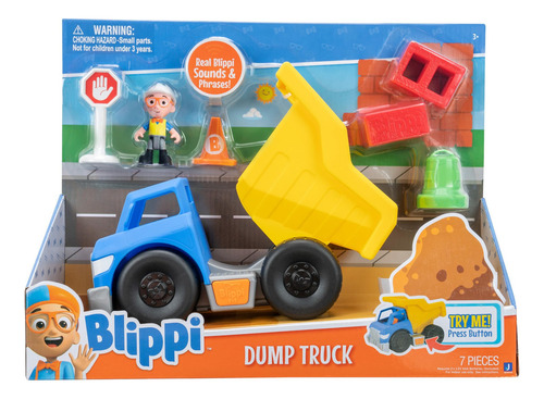 Blippi Camión Volcador - Divertido Vehículo De Rueda Libr