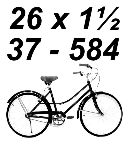Imagen 2 de 10 de Combo 2 Cubiertas 26 X 1 1/2 + 2 Camaras Bicicleta Sport Ant