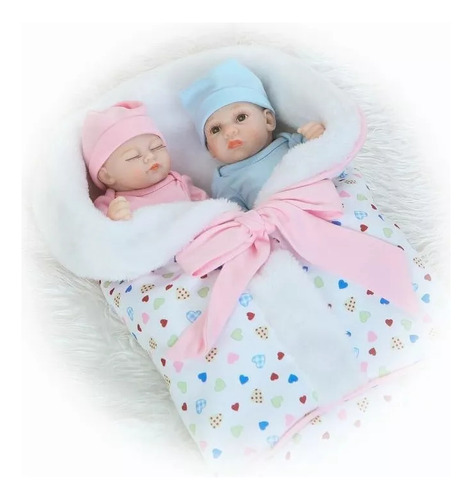 Regalo De Silicona Doll Twin Baby Reborn Para Recién Nacidos