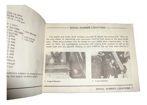Kawasaki Z 440 Ltd 1980 Libro Manual Original (Usado)