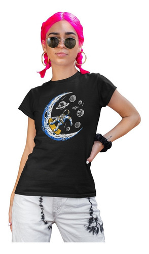 Playera Negra Para Dama Astronomia Tendencia 2021