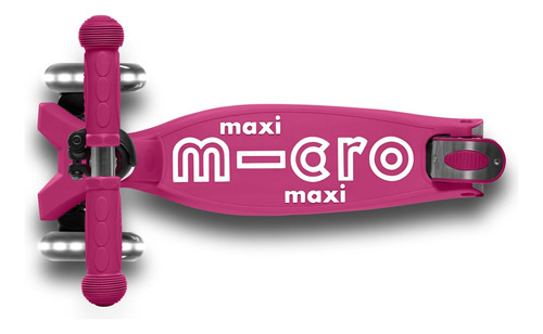 M-cro Kickboard Scooter Maxi Deluxe Foldable Navy Led Berry