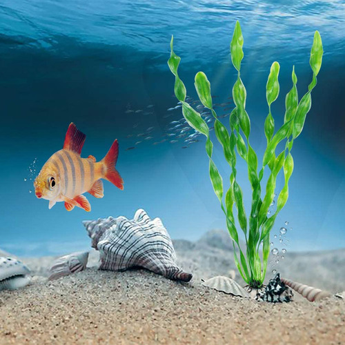 10 Plantas Acuáticas Verdes Artificiales Para Decoración De