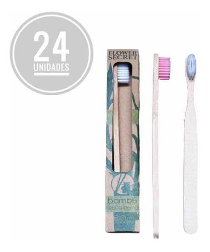 24 Cepillos De Dientes Bambú Ecológicos