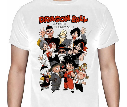 Dragon Ball - Dragon Ball Familia Todos Color - Polera Anime