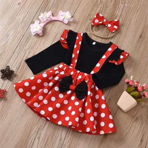 Baby Minnie Polka Dot Dress Conjuntos De Ropa Para Ni os Cuotas