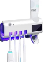 Comprar Dispenser Automatico Pasta Dental + Porta Cepillos Luz Uv