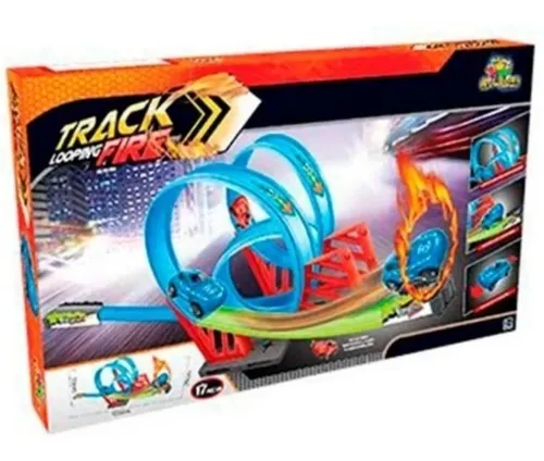 Pista De Carrinhos Track Cars Brinquedo Com 8 Peças Infantil - Feira da  Madrugada Sp