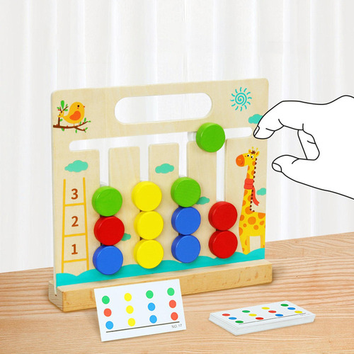 Montessori Learning Toys Slide Puzzle Juego De Mesa, Regalos