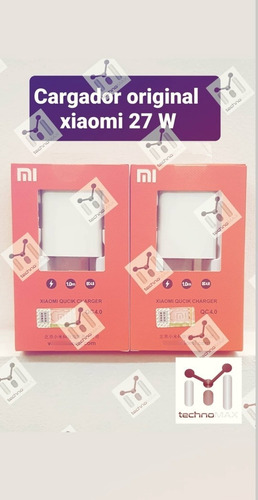 Cargador Xiaomi Carga Rápida 27 W Mi 9t, Mi Note 10,.......