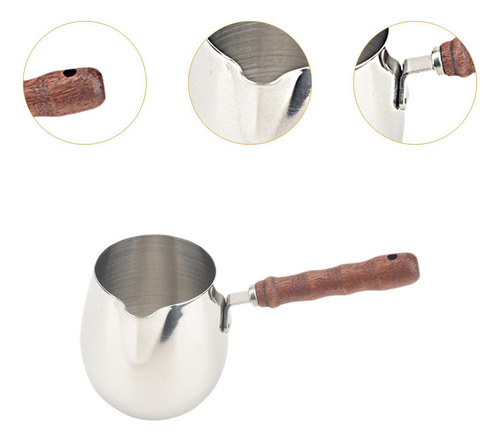 Mz Cafetera Turca De Metal, Olla For Derretir Con Mango