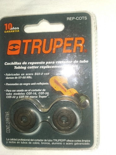 Cuchilla De Contadora De Tubos Truper