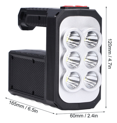Linterna Solar Led Multifuncional De Mano De Emergencia