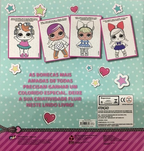 Livro Infantil Para Colorir Com Aquarela Bonecas Lol