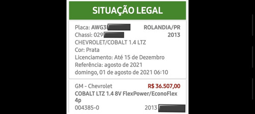Imagem 14 de 15 de Chevrolet Cobalt 2012 1.4 Ltz 4p