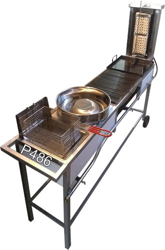 Carrito D Comida Para Taco Al Pasto Y Carn Asada 5 En 1 P486