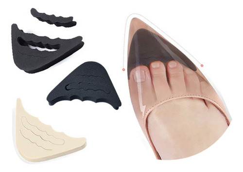 2 Pares De Tapones Para Zapatillas Planas Unisex Con Relleno