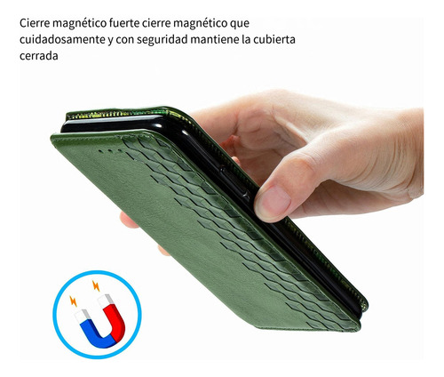 Funda De Piel Tipo Cartera Para Oppo Reno 13 F 4g, Reno 13 F 5g Y A5 Pro, Cierre Magnético Oculto
