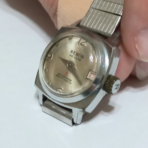 Reloj Pulsera Rexor A Cuerda Usando Sin Funcionar (Usado)
