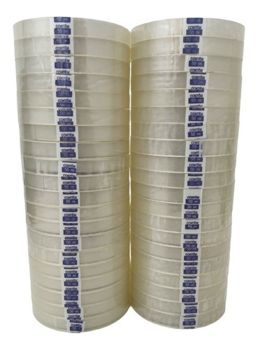 Durex Transparente Alta Fixação 12mm X 50 Metros- 40 Rolos