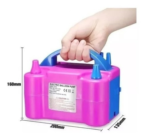 Inflador De Globos Eléctrico 2 Inyectores