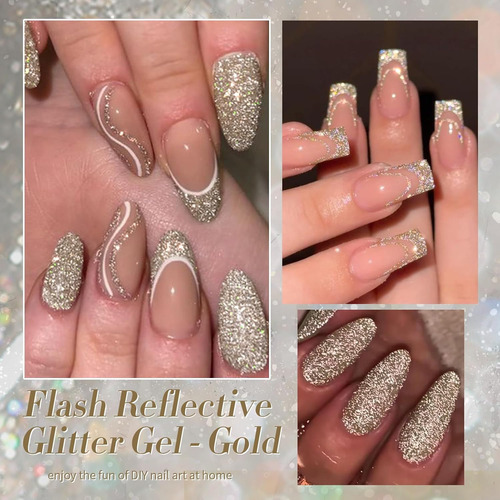 Born Pretty Juego De Esmaltes De Uñas De Gel Con Purpurina R