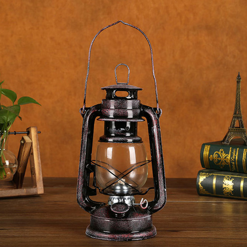 (bz) Lámpara De Aceite Led Vintage De Metal, Linterna Portát