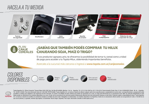Toyota Hilux Cc 4x4 Chasis Cabina Abril 2021