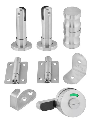 Kit Set Divisor Baño Acero Inox Puerta Izquierda Mueble