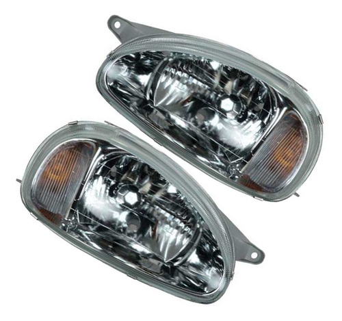 Par Optico Carcasa Gris Para Chevrolet Corsa 2000 2008