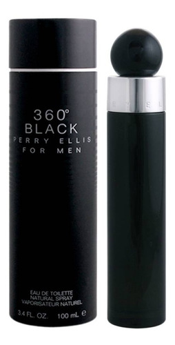 Perfume 360° Black De Perry Ellis Hombre 100 Ml Eau De Toilette Nuevo Original