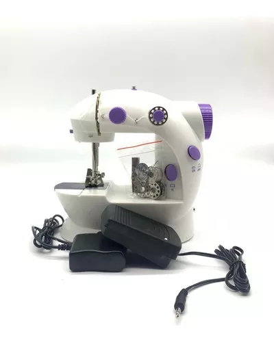 Maquina coser portátil eléctrica con pedal y respaldo