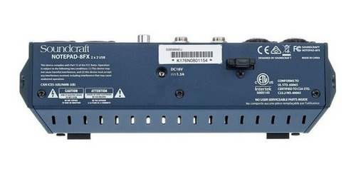 Consola Mezcladora Soundcraft Notepad 8fx + Envío Express