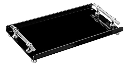 Bandeja De Servir Rectangular Con Estilo Único Negro L