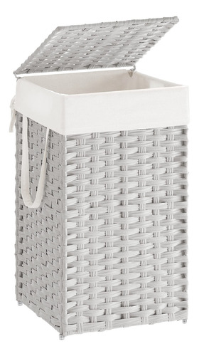 Cesta De Ropa Songmics De Ratán Sintético De 65 Litros Con T