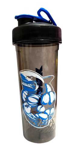 Shaker Tiburón Design Vaso Gym Caramañola 750 Ml Bpa Free