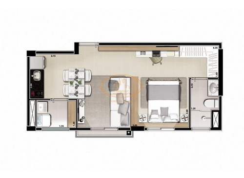 Apartamento Com 1 Dormitório(s) Localizado(a) No Bairro Aclimação Em São Paulo / São Paulo - 2810:905786