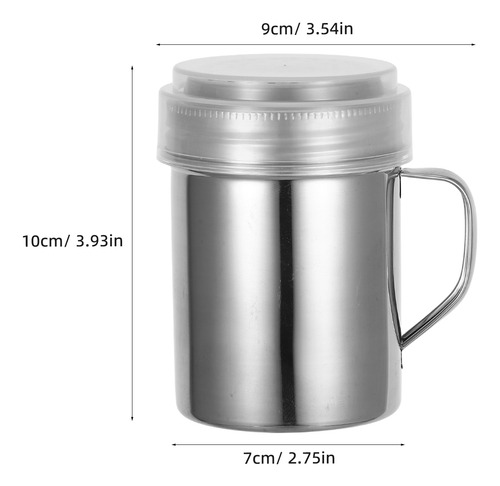 Condimento De Cocina Con Sal Y Pimienta, De Acero Inoxidable