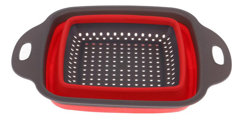 Juego De 2 Coladores Plegables Cuadrados De Silicona Aptos P